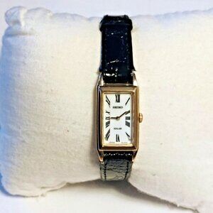 Ladies Seiko Solar Mini Tank Watch